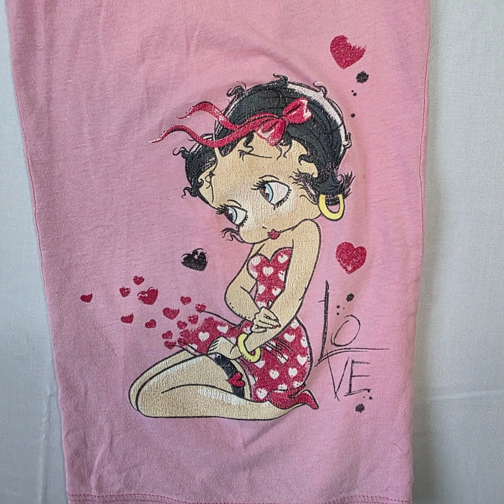pink Betty Boop lounge pants from King size large - Picture 2 of 5